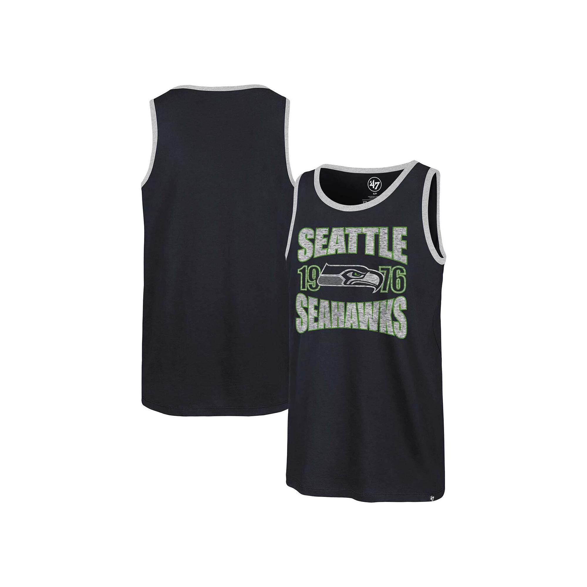 Men's '47 College Navy Seattle Seahawks Upload Franklin Tank Top, Size: Medium, Blue Product Image
