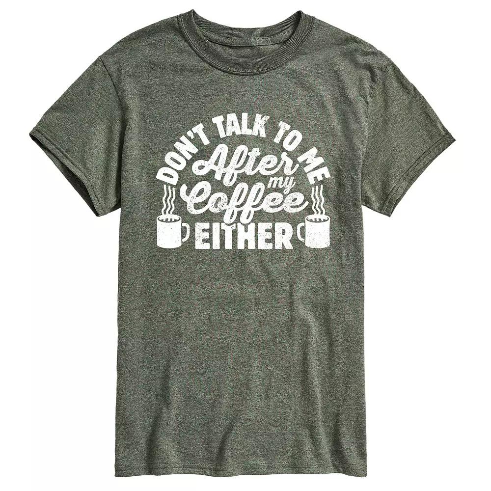 Men's Don't Talk To Me Coffee Tee,  Product Image