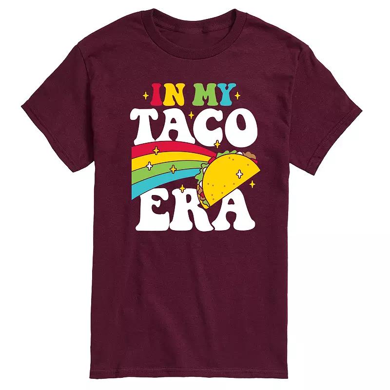 Mens In My Taco Era Graphic Tee Red Product Image