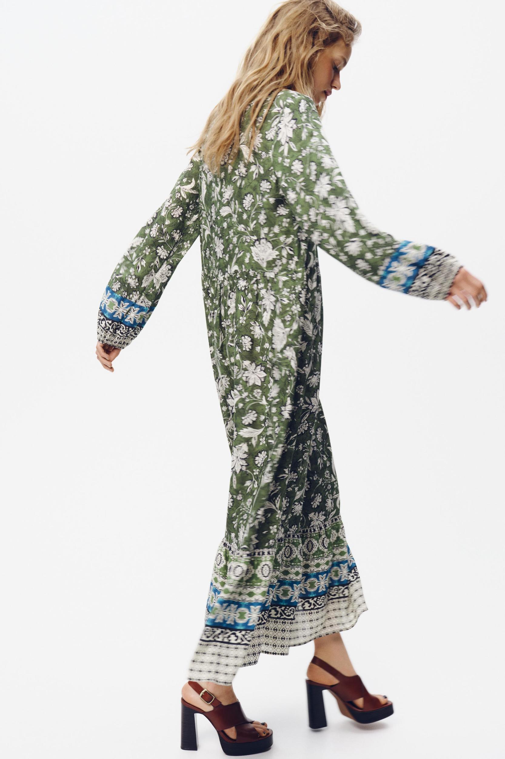 PRINTED MIDI DRESS Product Image