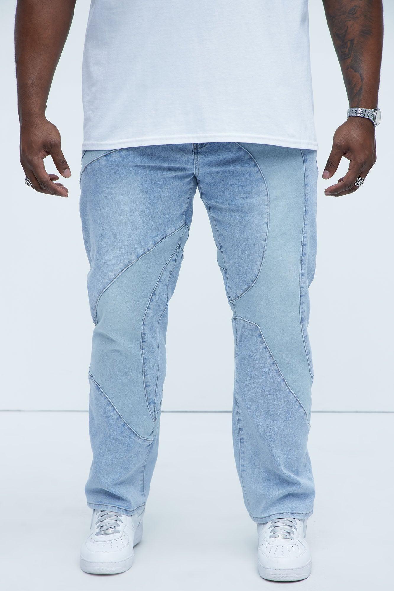 Have A Good One Paneled Slim Jeans - Light Wash Product Image