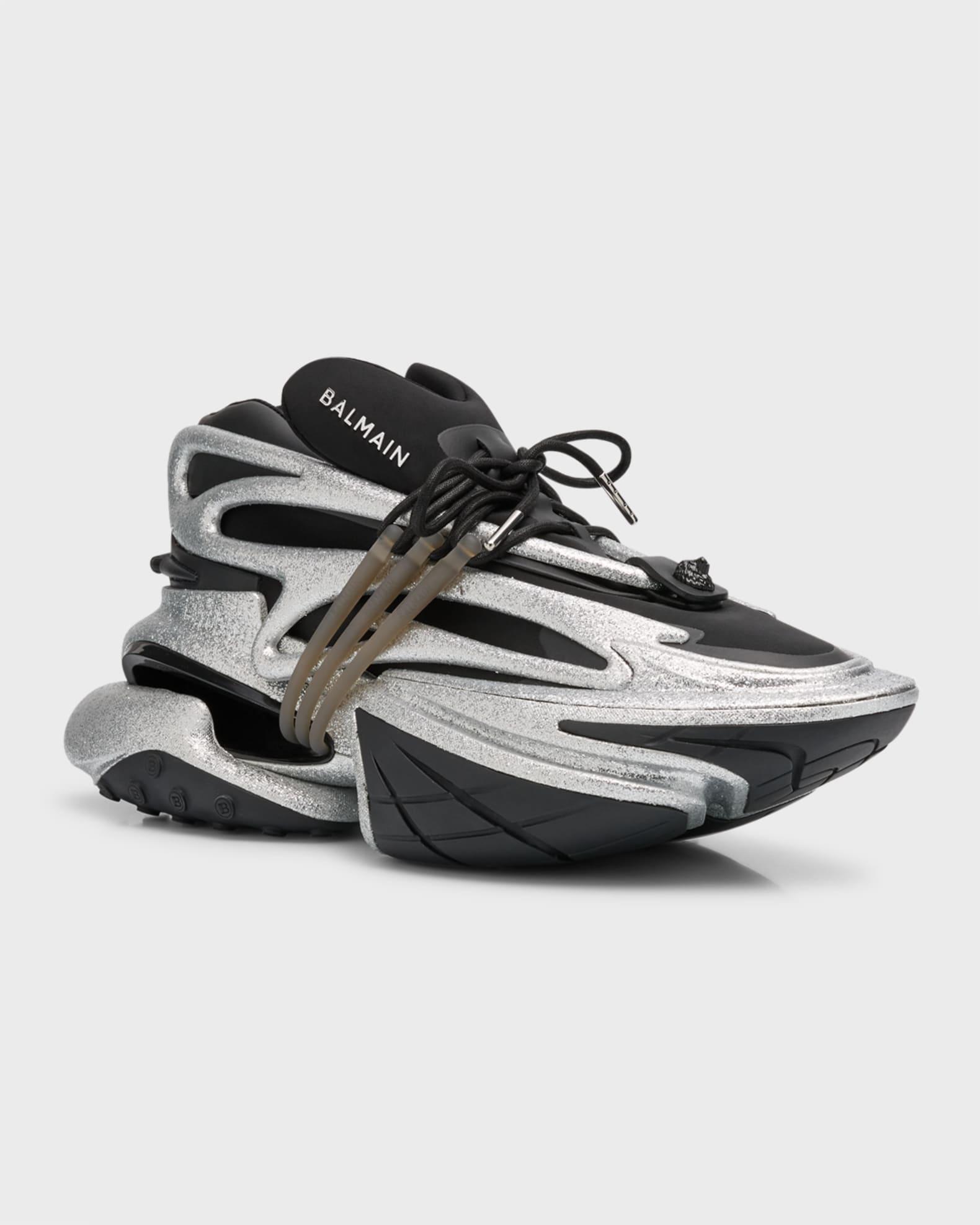 Men's Unicorn Neoprene Glitter Fashion Sneakers Product Image