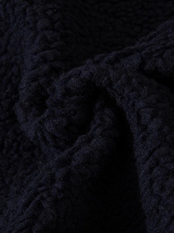 Men's Lambswool Splice Fake Two Piece Jacket Product Image