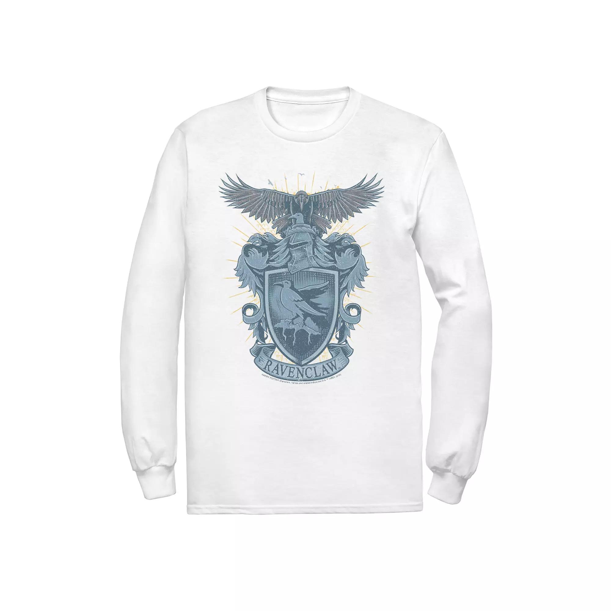 Men's Harry Potter Ravenclaw Detailed House Crest Long Sleeve Tee,  Product Image