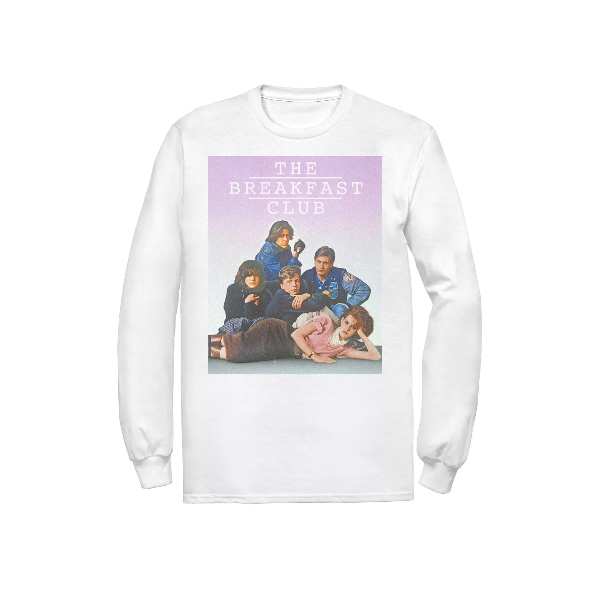 Men's Breakfast Club Group Pose Faded Background Long Sleeve Tee,  Product Image