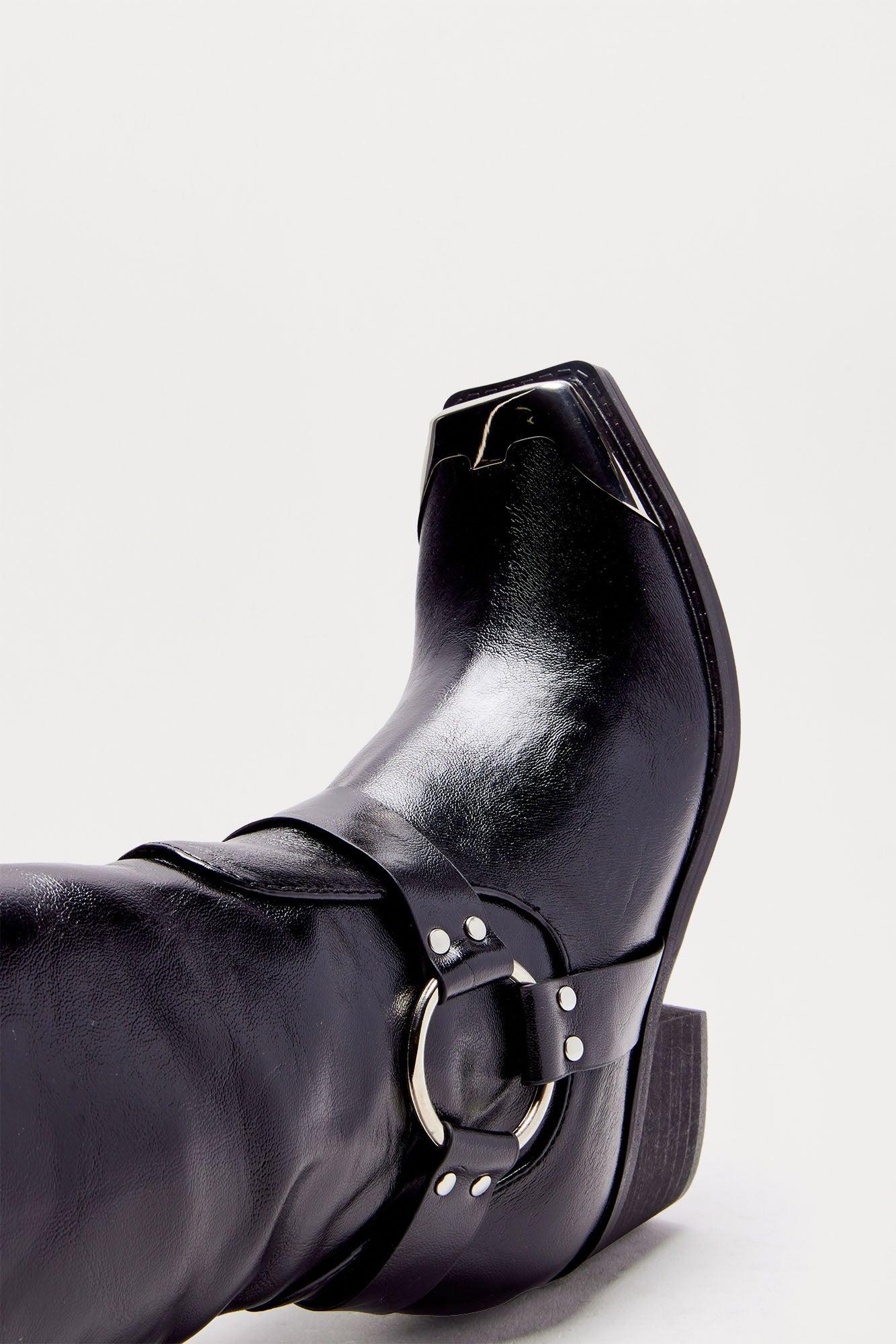 Weston Hardware Knee High Boots - Black Product Image