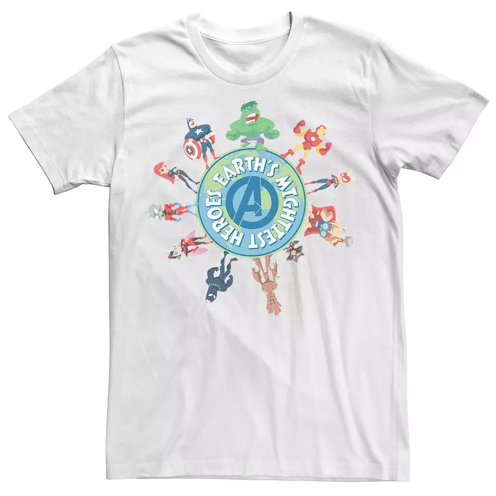 Men's Marvel Earth Day Avengers Earth's Mightiest Heroes Tee,  Product Image