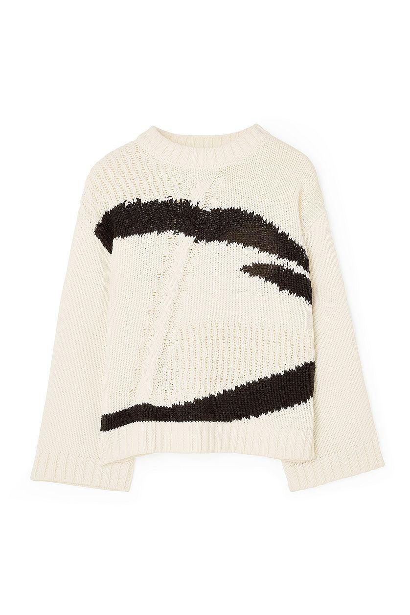 Cable Knitted Pattern Oversized Sweater Product Image
