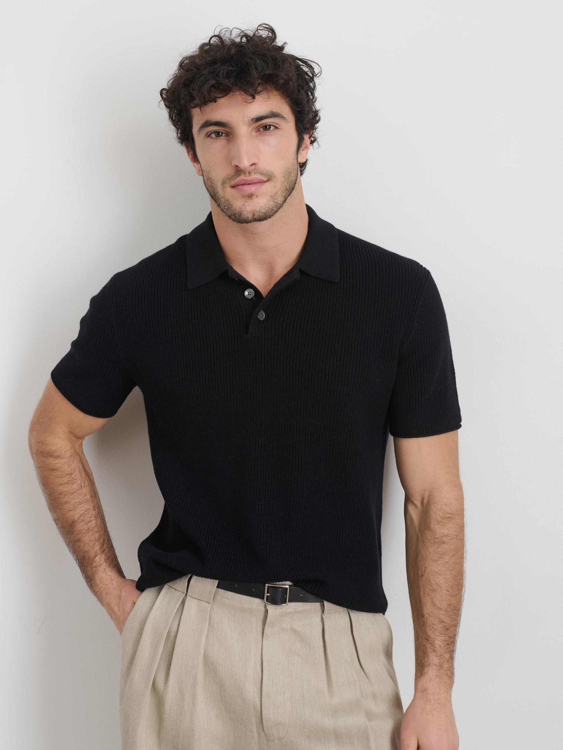 Eastwood Polo in Cotton Linen Product Image