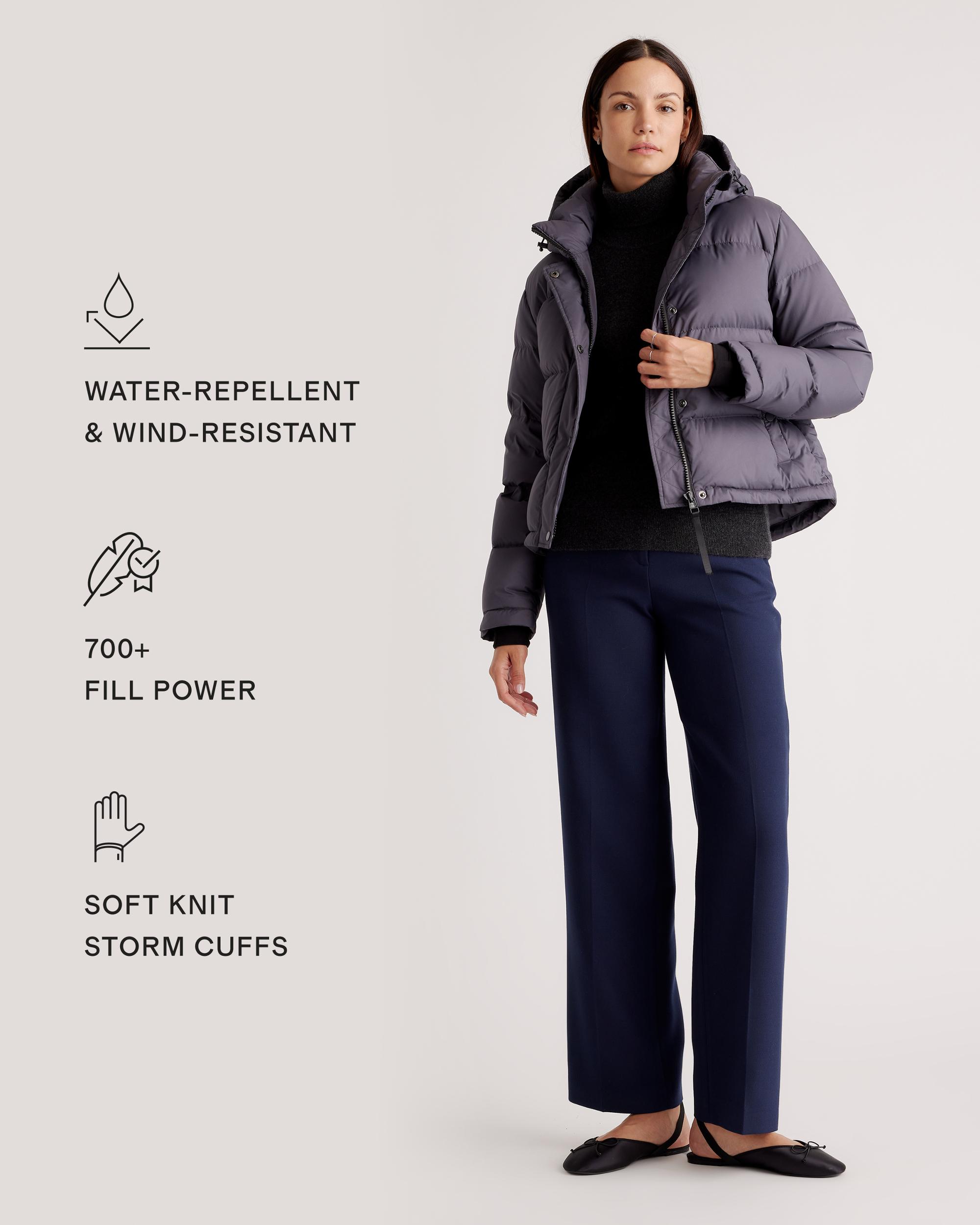 Quince | Women's Responsible Down Cropped Puffer Jacket Recycled Polyester Product Image