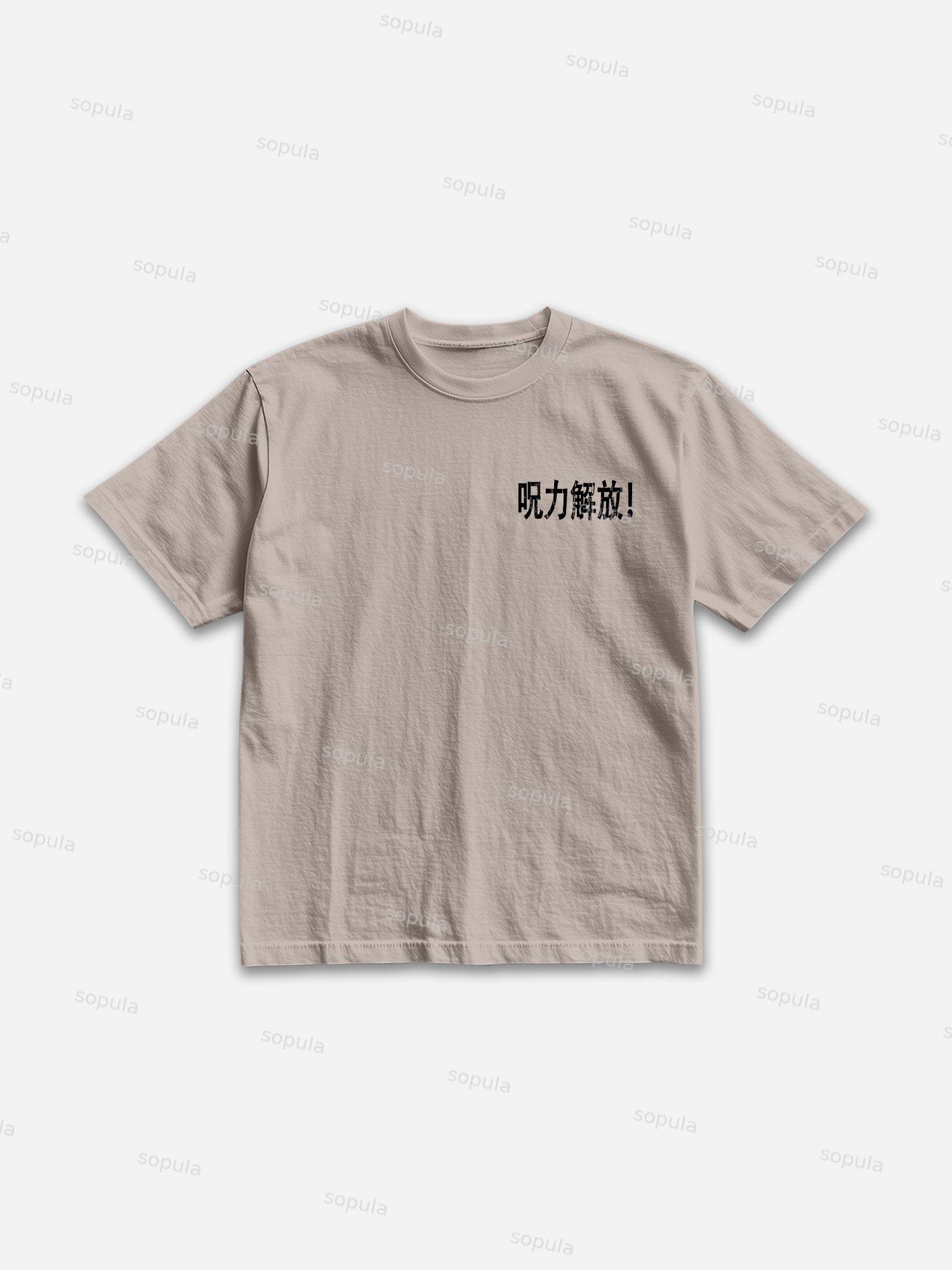 Spell Comic Graphic Print Cotton T-shirt Product Image