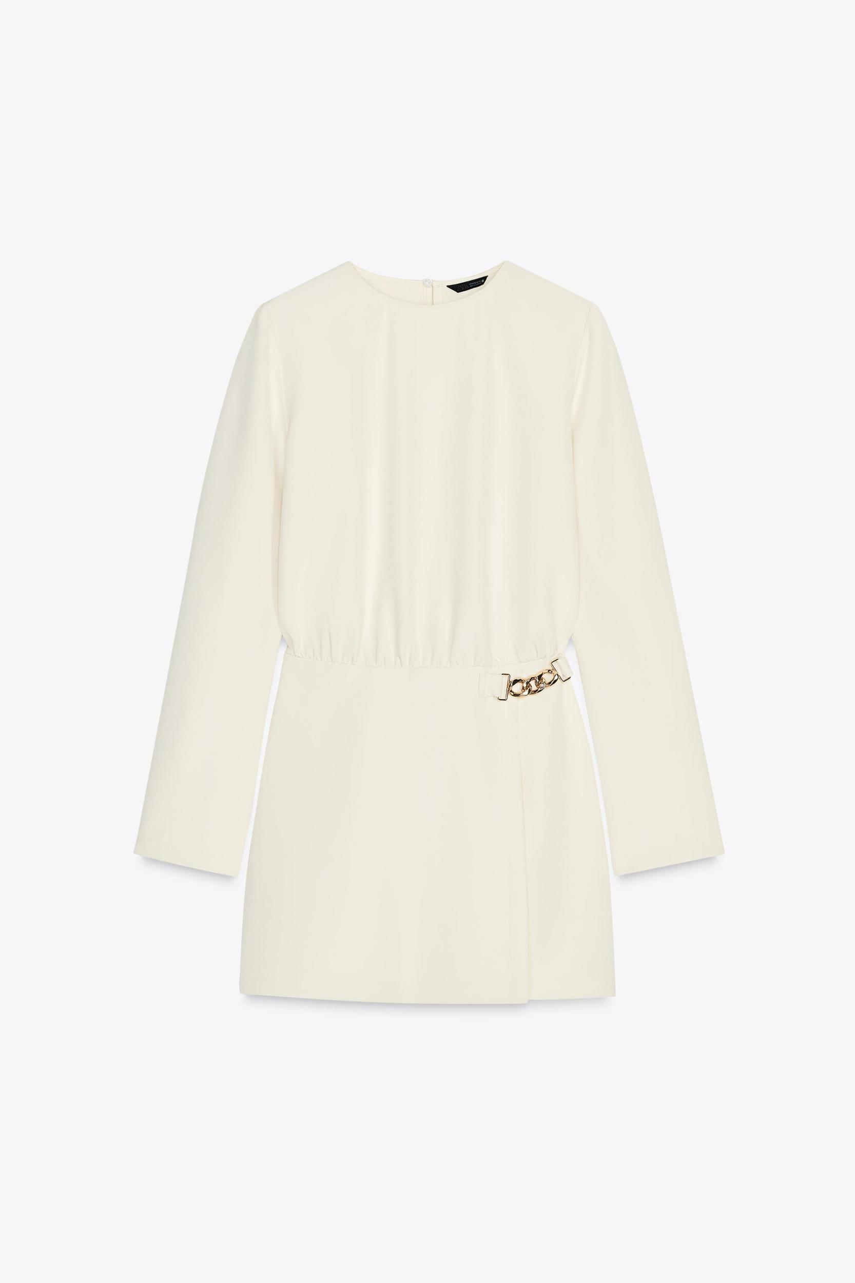 GOLD CHAIN CREPE JUMPSUIT Product Image