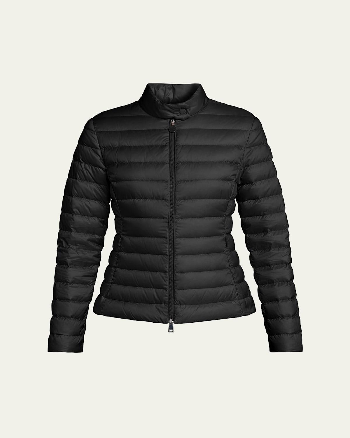 MONCLER Polyamide Igelle Jacket High Collar Quilted In Black Product Image