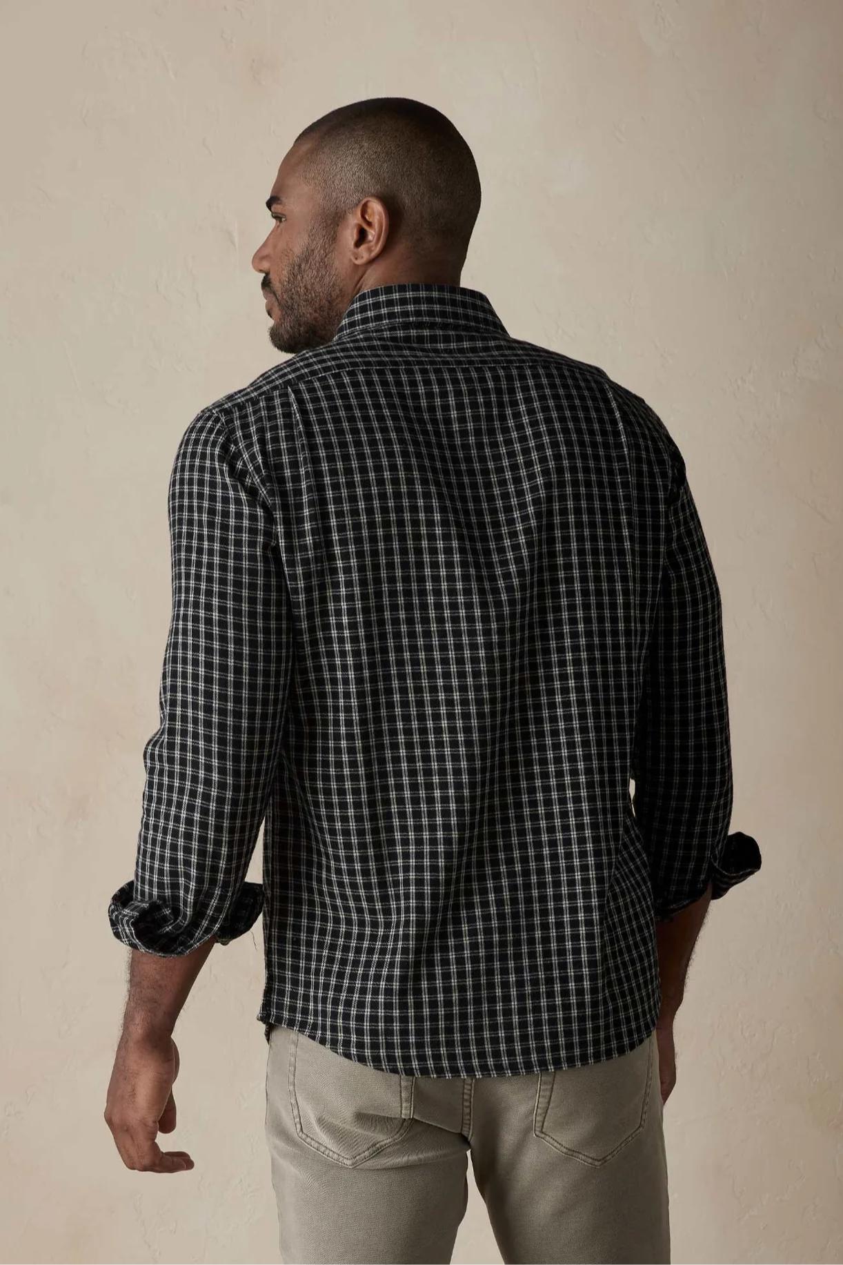 Nikko Button Up Shirt - Black Plaid Product Image