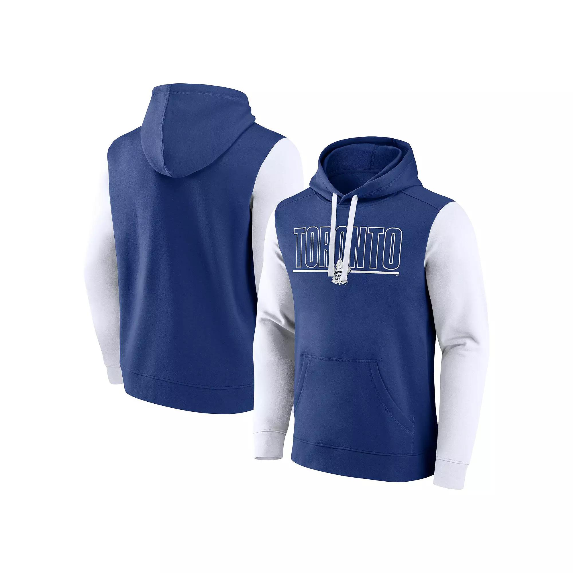 Men's Blue Toronto Maple Leafs Deliver Fleece Pullover Hoodie,  Product Image