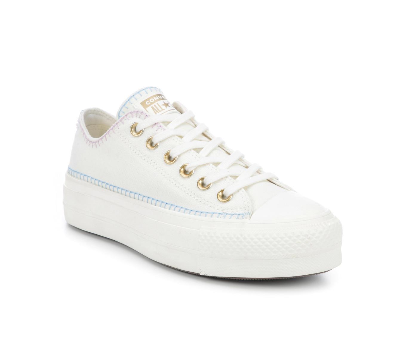 Women's Converse Chuck Taylor All Star Stitch Lift Ox Sneakers Product Image