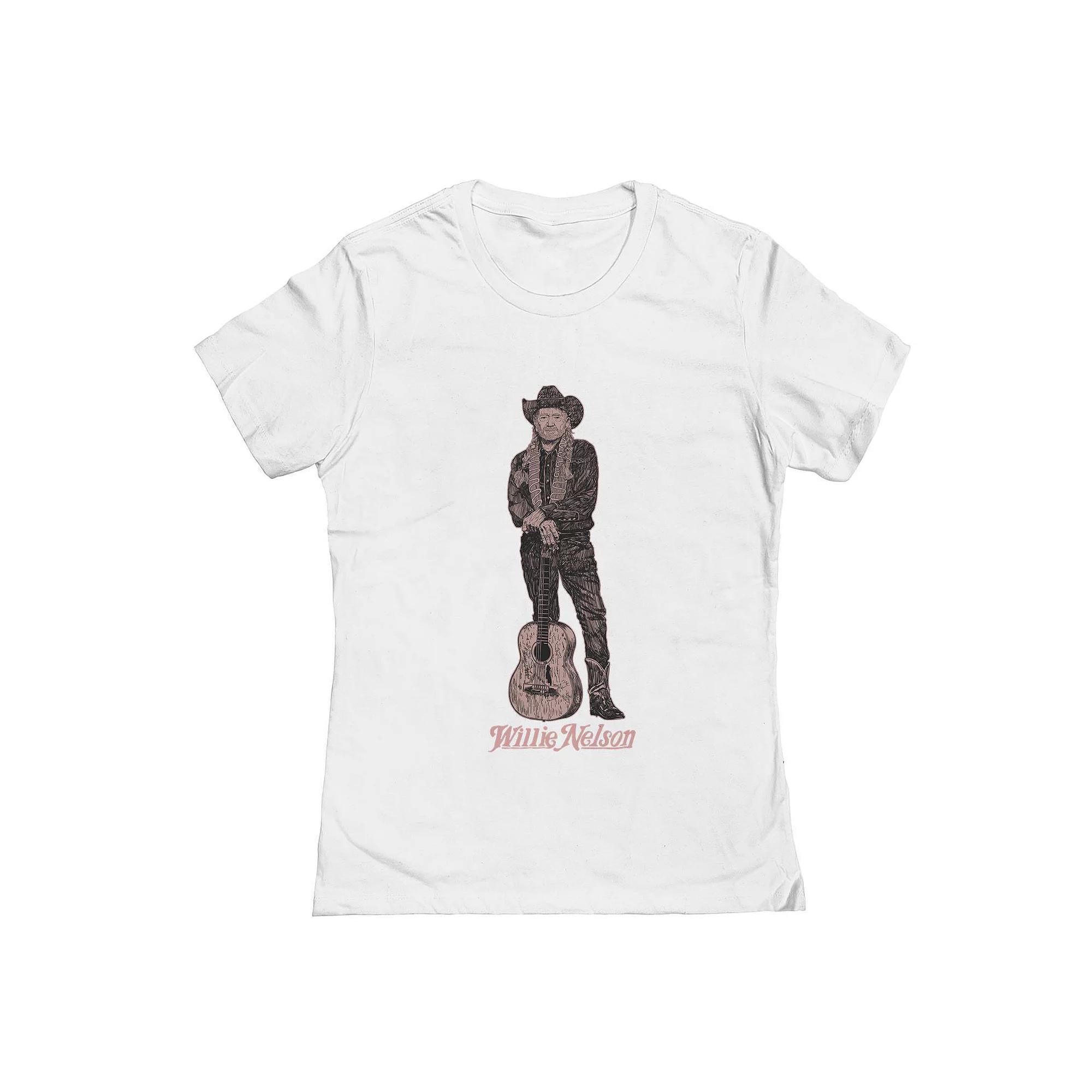 Junior's Willie Nelson Master Pose Graphic Tee, Women's,  Product Image