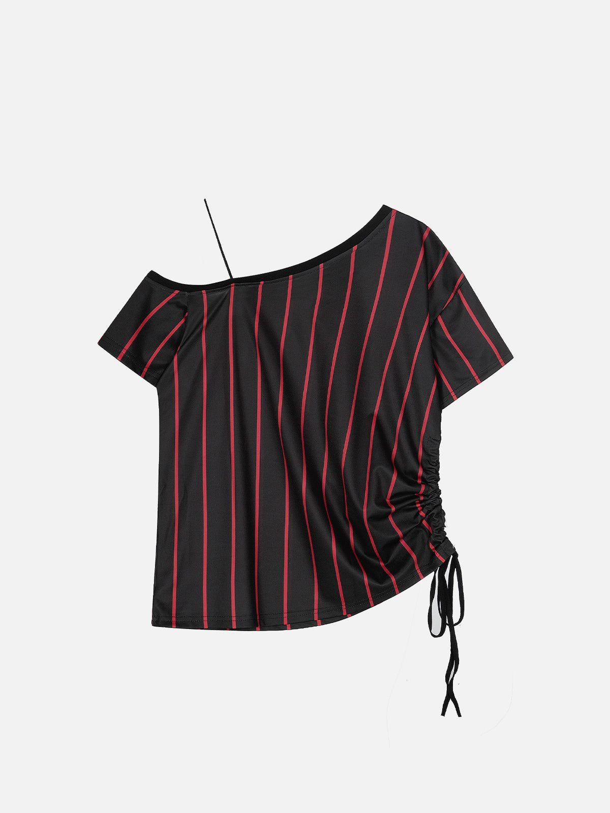 Aelfric Eden Off-The-Shoulder Stripe Tee Female Product Image