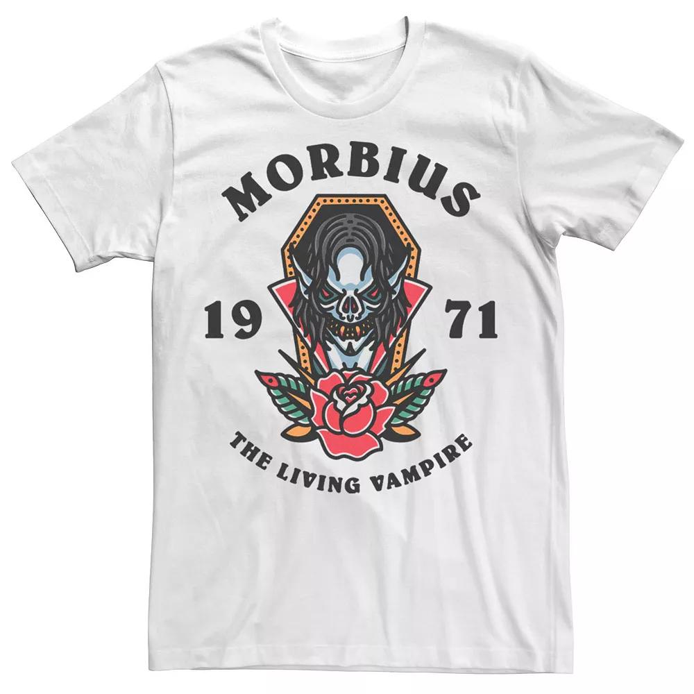 Men's Marvel Morbius The Living Vampire 1971 Tattoo Style Tee,  Product Image