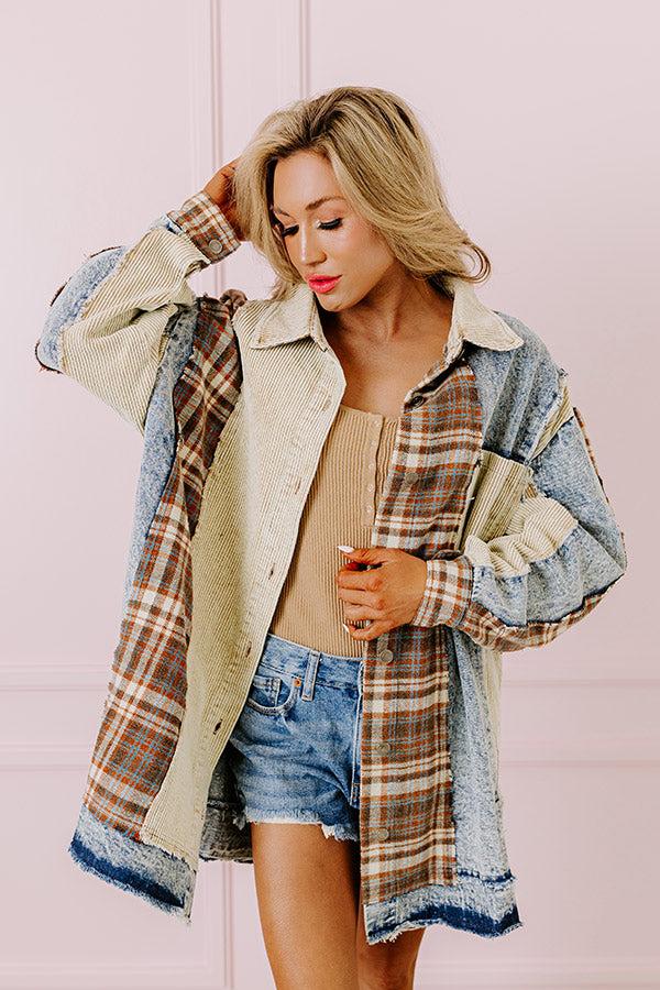 Sugar And Spice Plaid Jacket Product Image