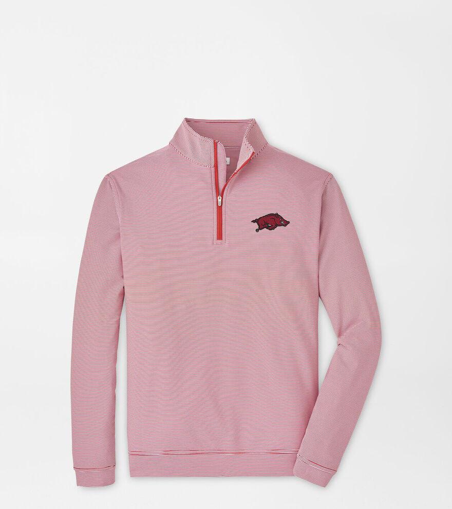 Arkansas Perth Sugar Stripe Performance Quarter-Zip Product Image