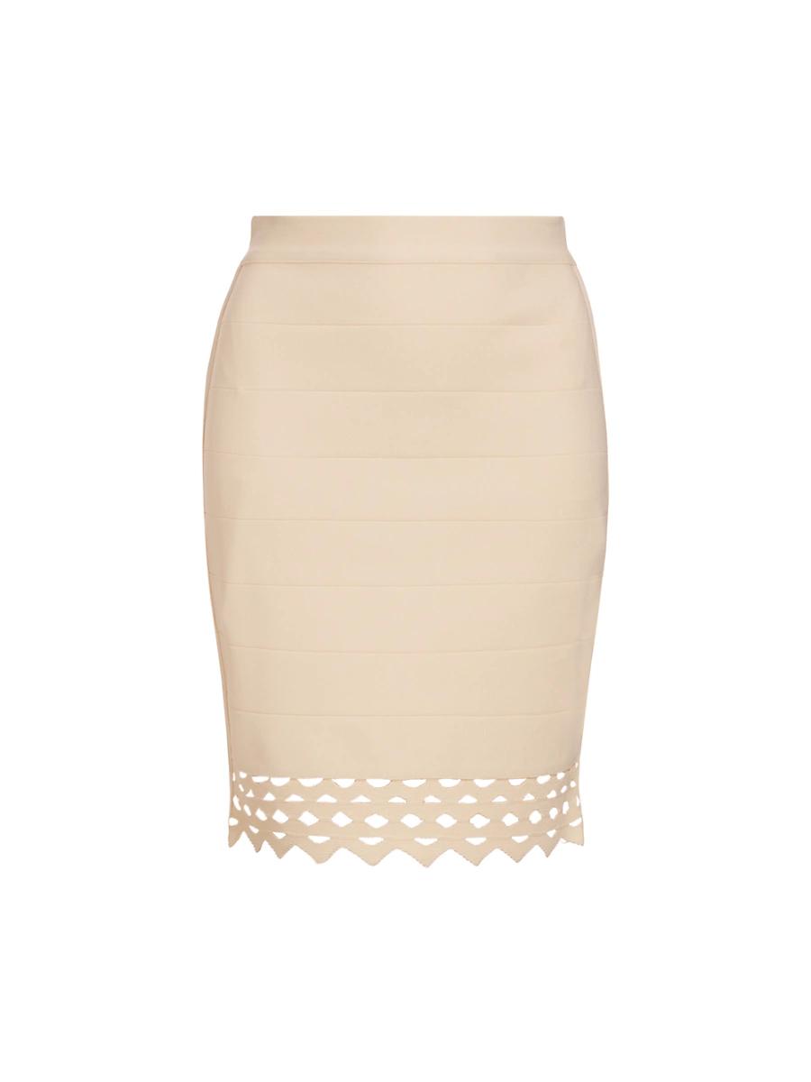 Womens Laser-Cut Lace Miniskirt Product Image