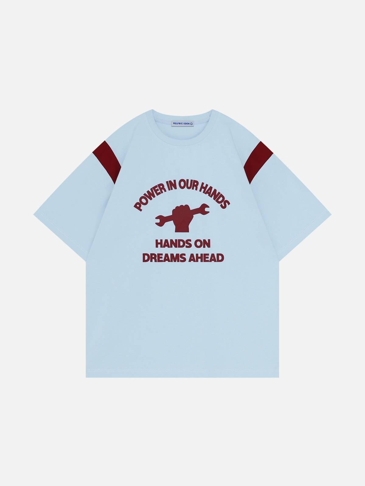 Aelfric Eden Cotton Color Blocking Tee Product Image