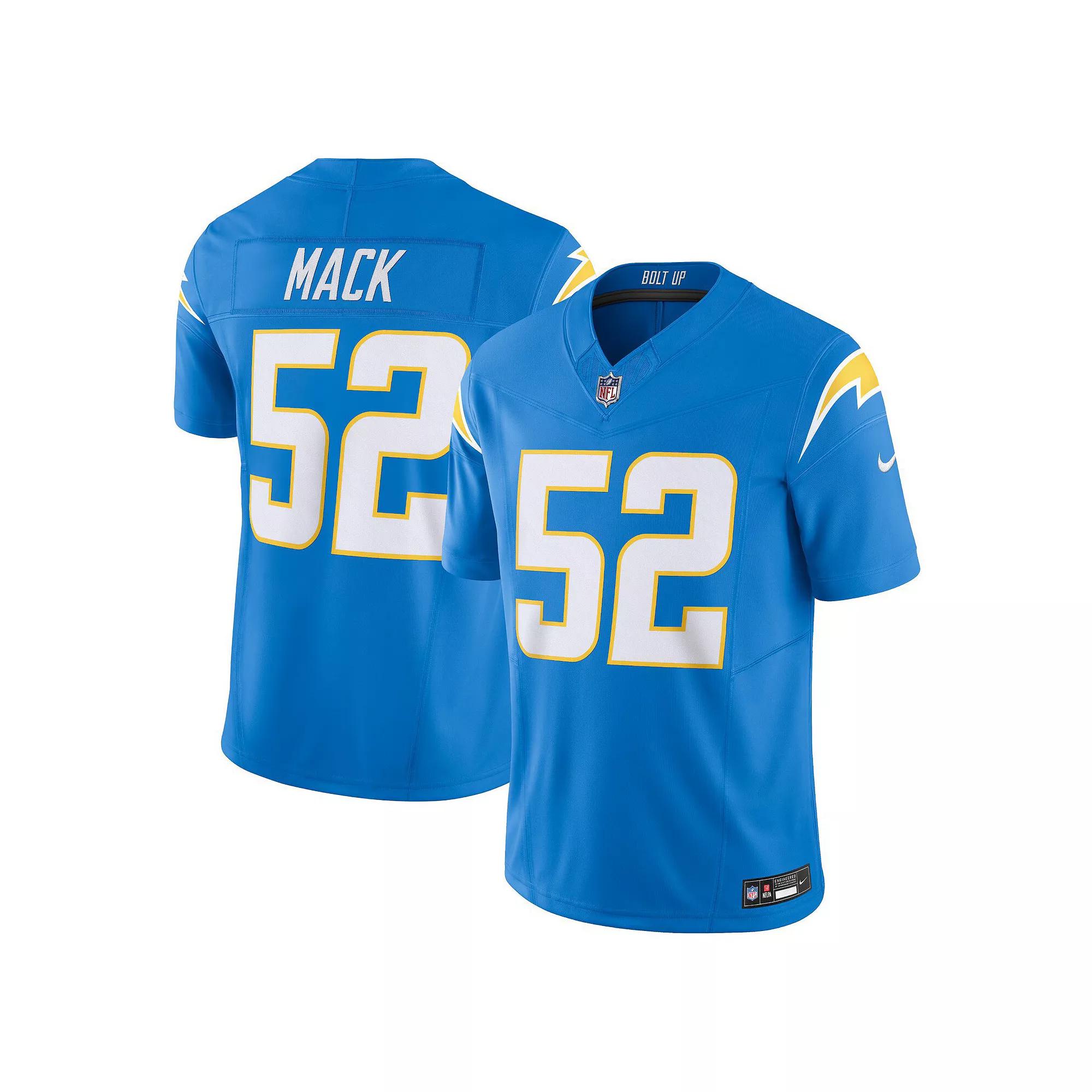 Men's Nike Khalil Mack Powder Blue Los Angeles Chargers Vapor F.U.S.E. Limited  Jersey, Size: Small, Light Product Image