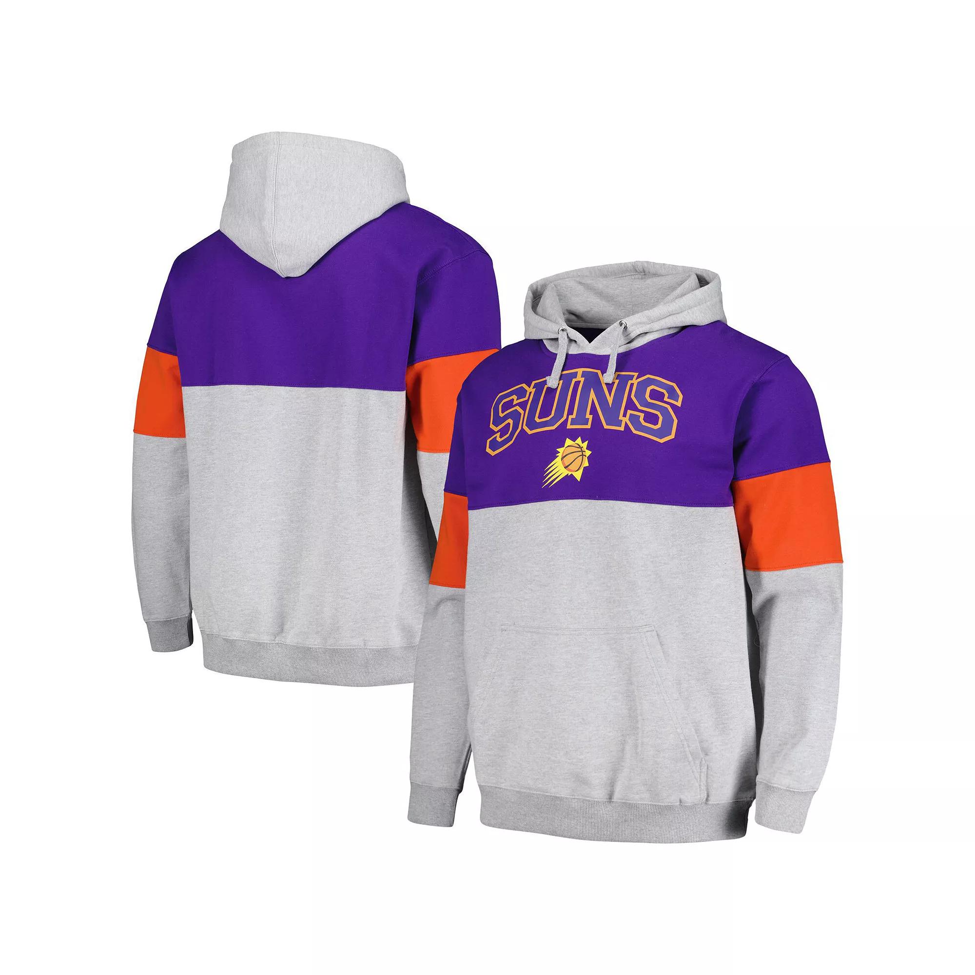 Men's Fanatics Branded Purple Phoenix Suns Contrast Pieced Pullover Hoodie, Size: Medium, Phx Purple Product Image