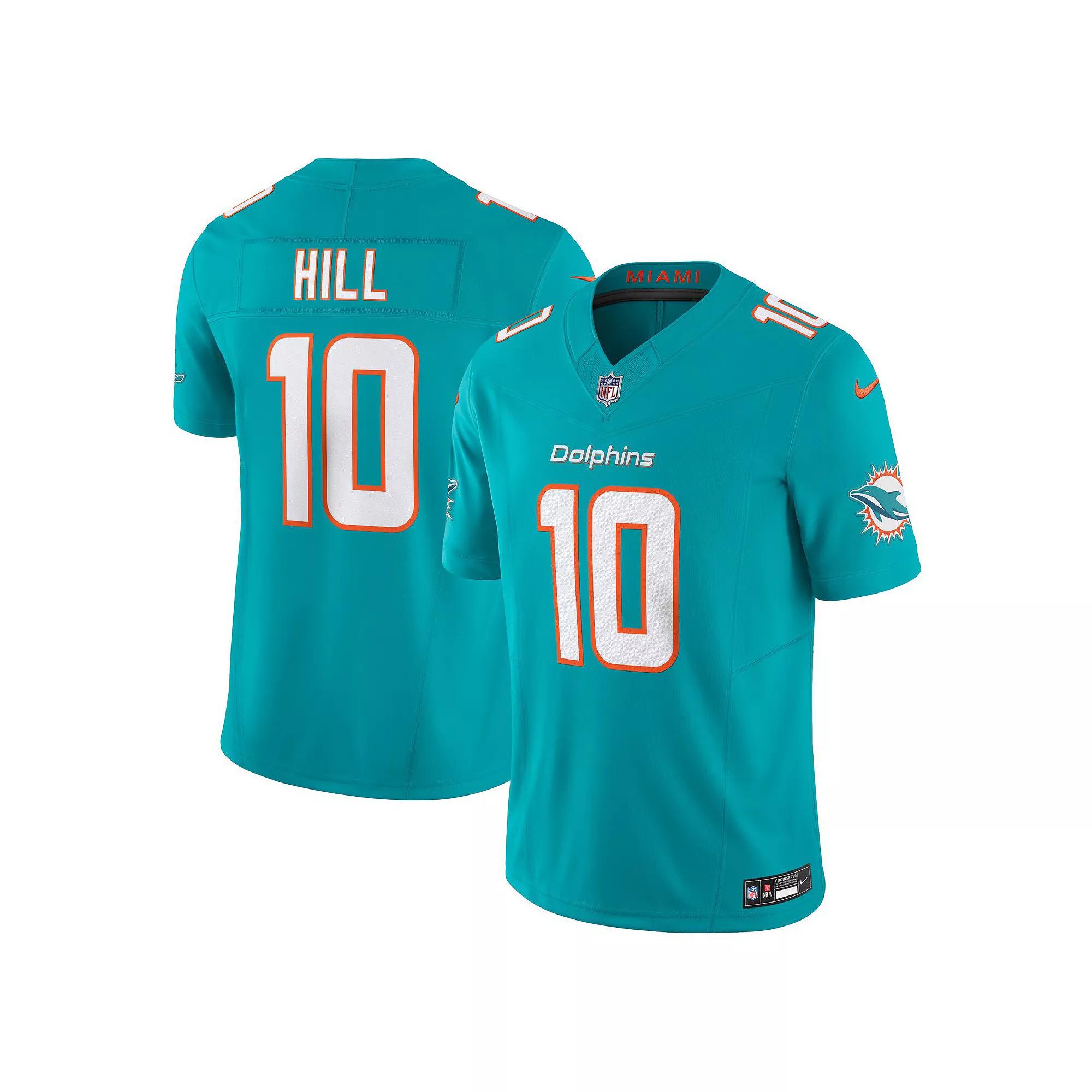 Men's Nike Tyreek Hill Aqua Miami Dolphins Vapor F.U.S.E. Limited Jersey,  Product Image