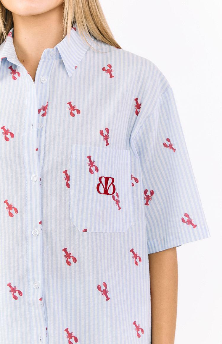 Alexea Lobster Print Pajama Shirt Baby Product Image