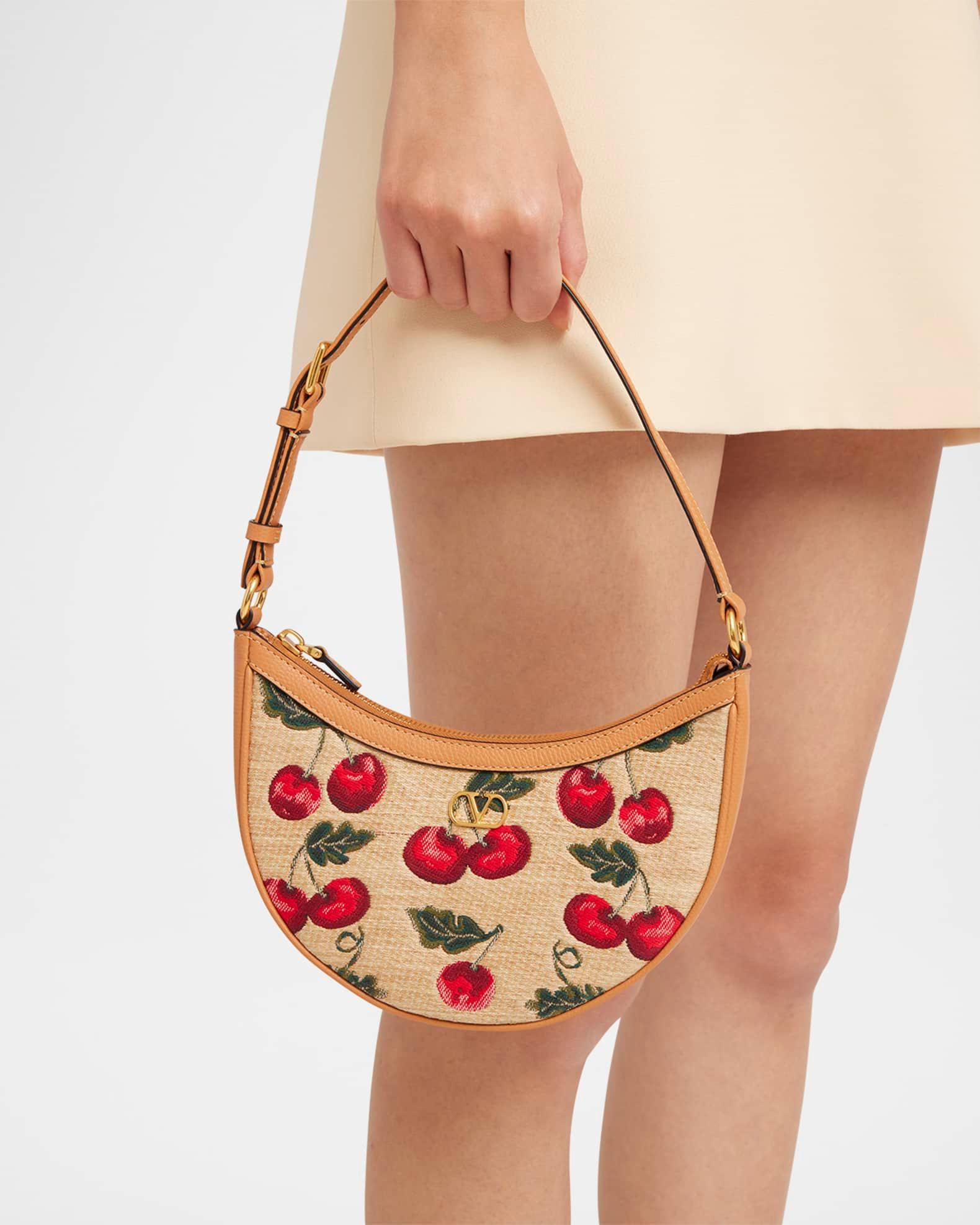VLOGO Signature Mini Cherries Jacquard Shoulder Bag Product Image