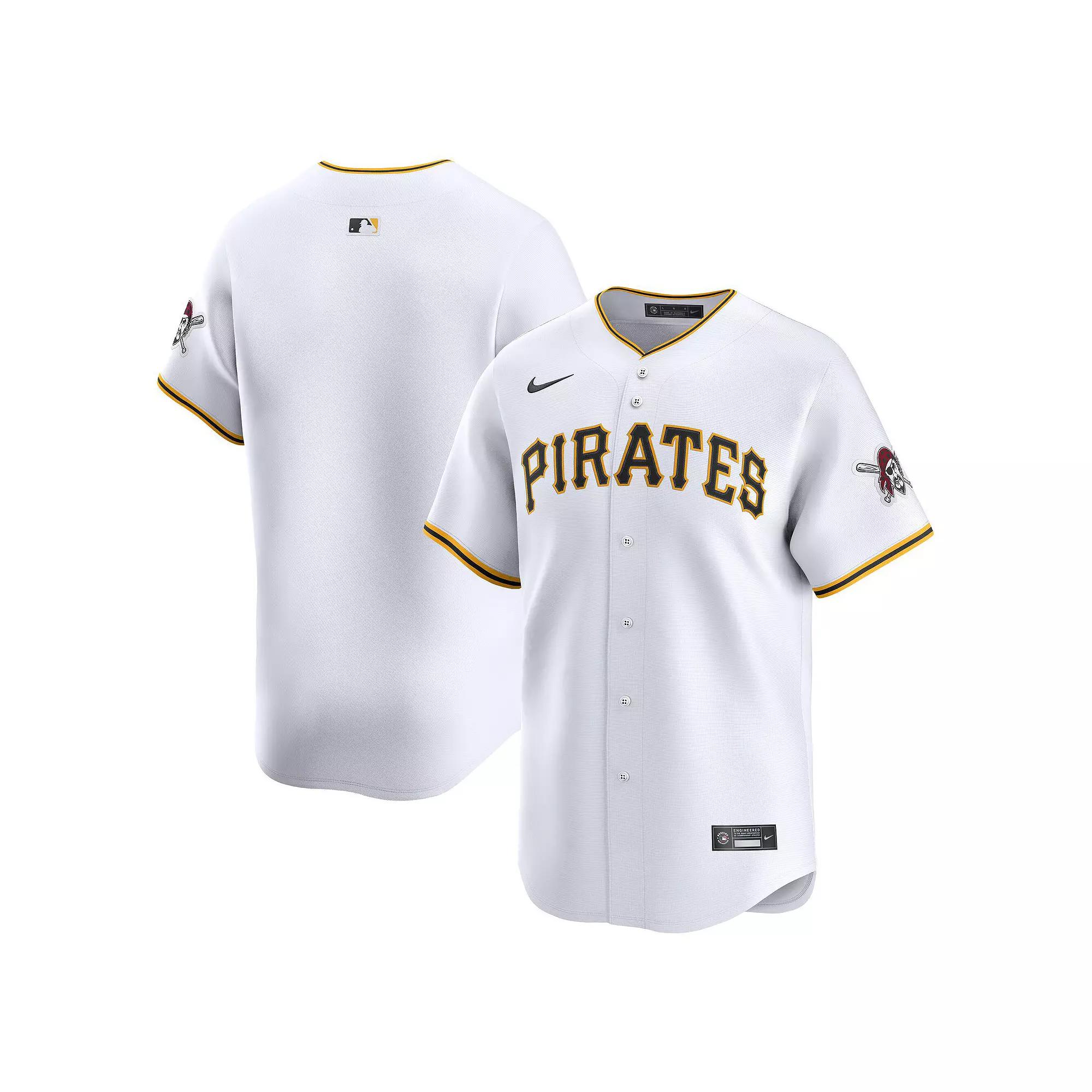 Men's Nike White Pittsburgh Pirates Home Limited Jersey,  Product Image