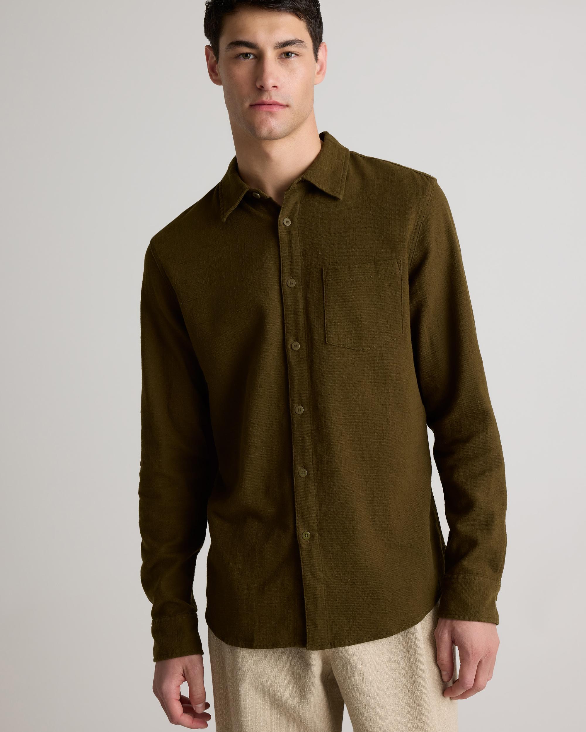 Quince | Men's Stretch Selvage Shirt Organic Cotton Product Image