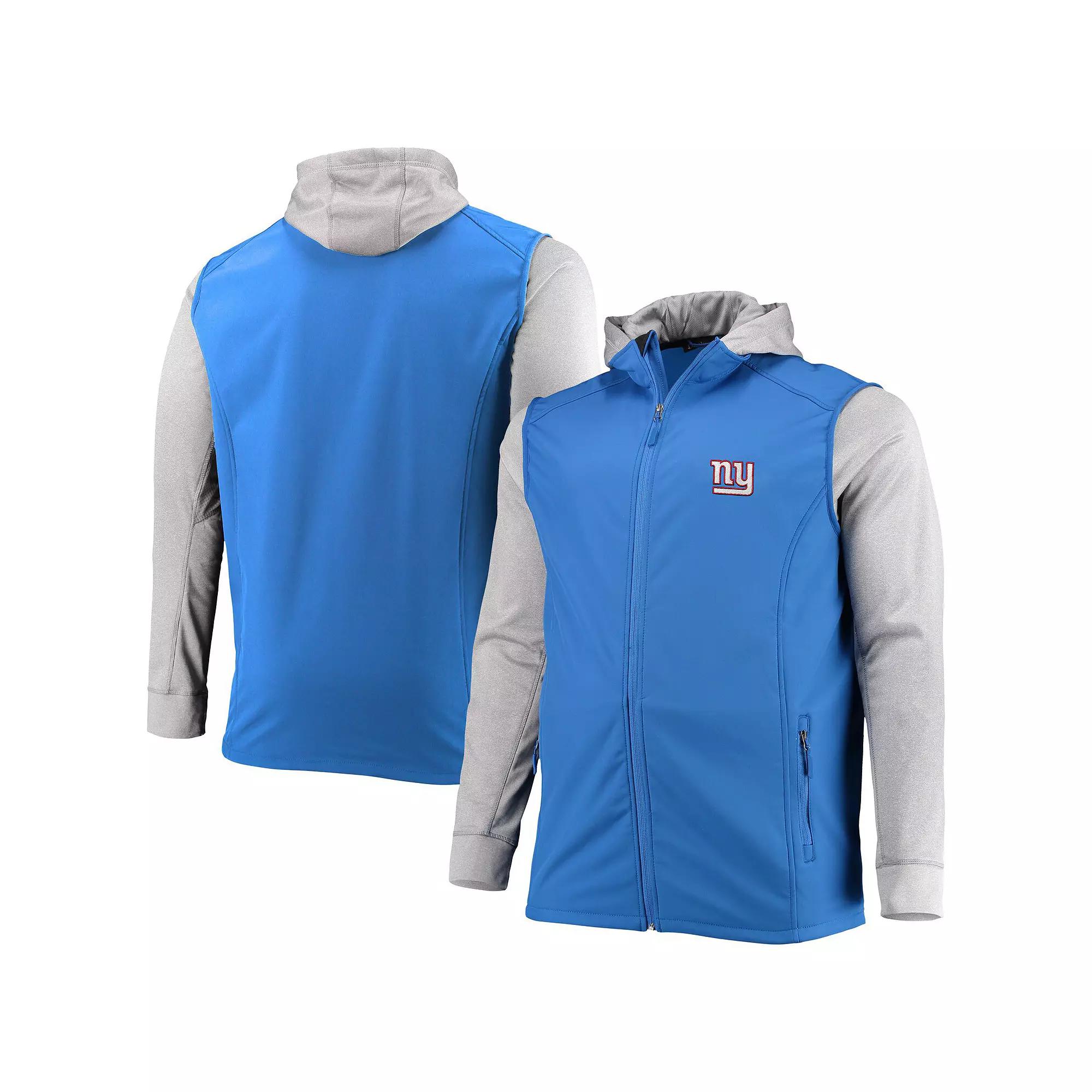 Men's Dunbrooke Royal/Gray New York Giants Big & Tall Alpha Full-Zip Hoodie Jacket,  Product Image
