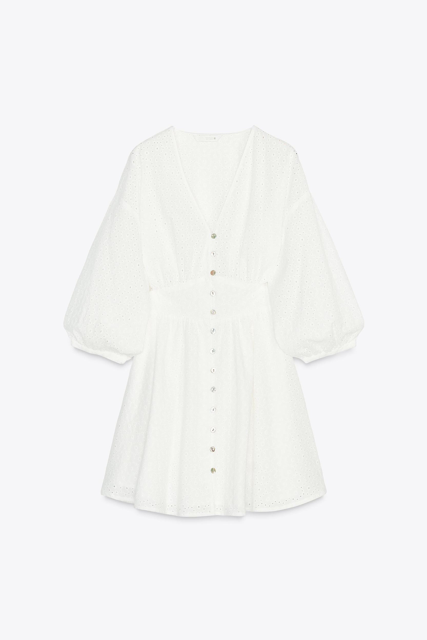 OPENWORK EMBROIDERED MINI DRESS Product Image