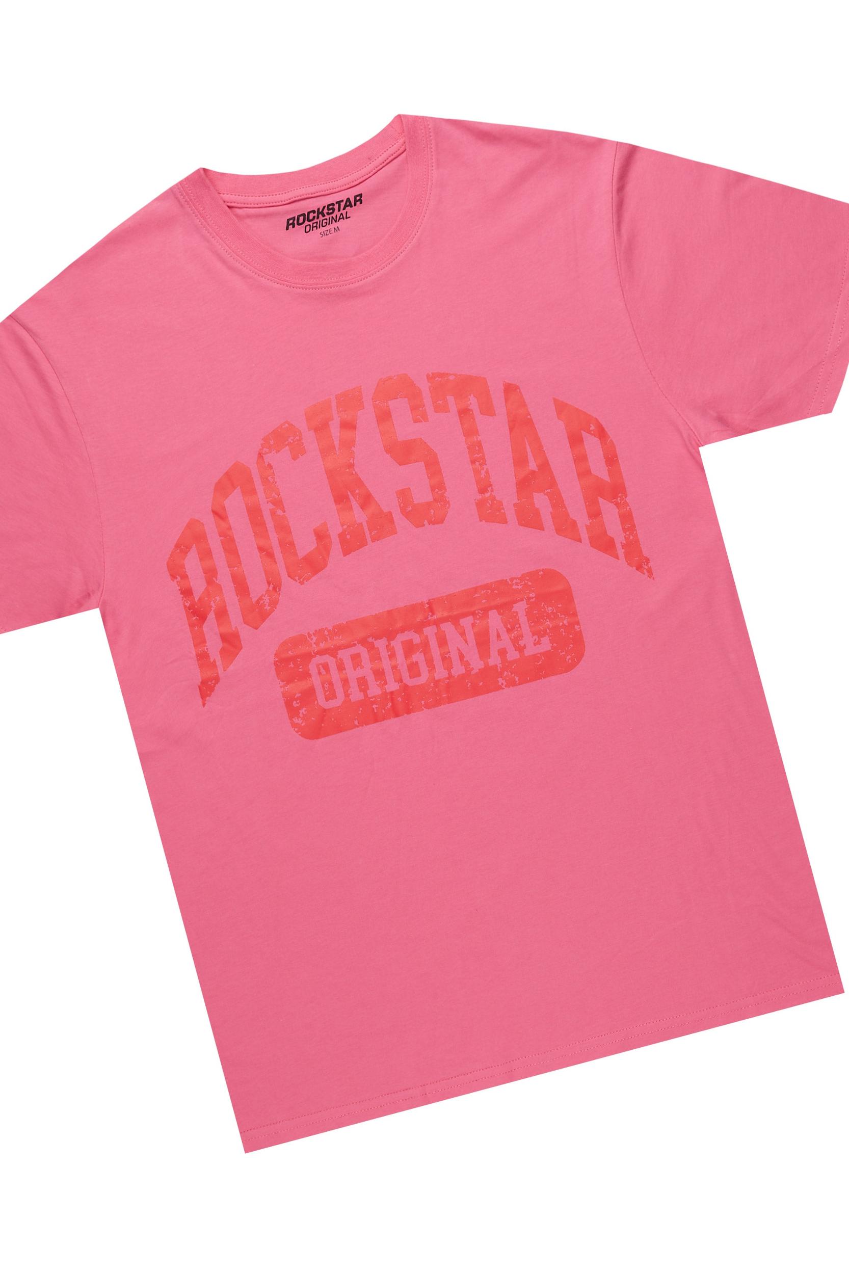 Javonuna Bubblegum Pink T-Shirt Short Set Female Product Image