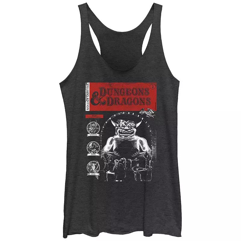 Disney Villains Thorny Frame Portrait Juniors' Tri-Blend Racerback Tank Top, Girl's,  Product Image