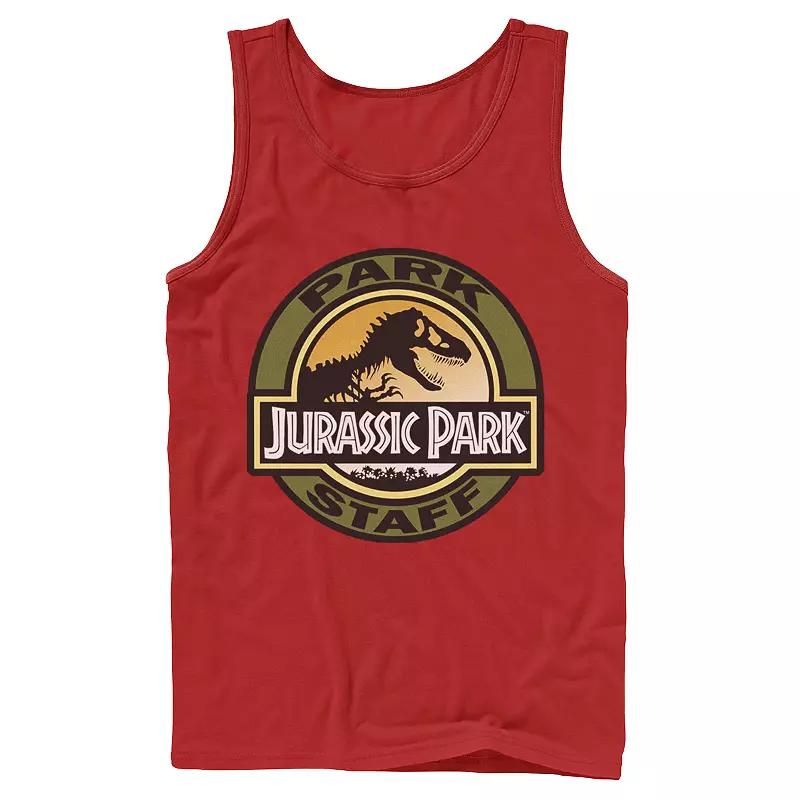 Men's Jurassic Park Staff Icon T-Rex Skeleton Tank Top,  Product Image