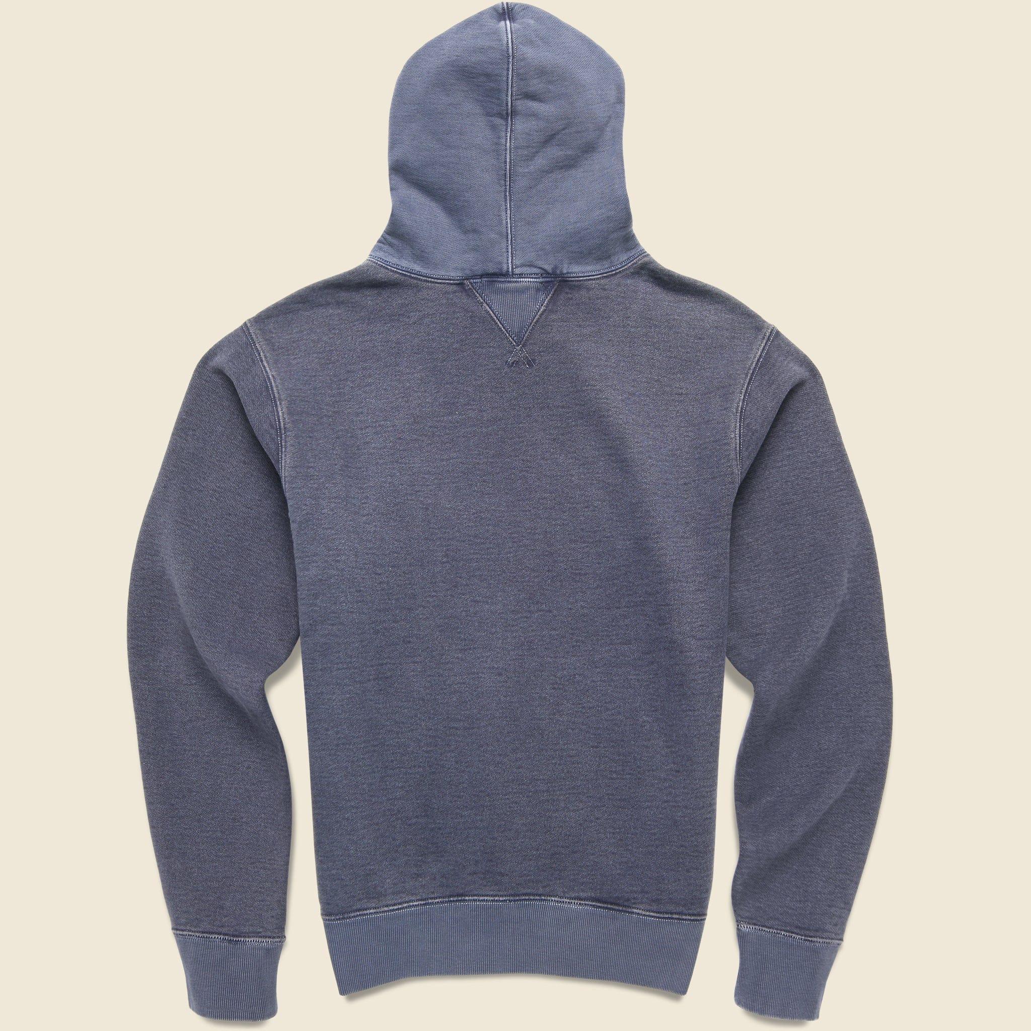 Two-Tone Fleece Hoodie - Navy Product Image