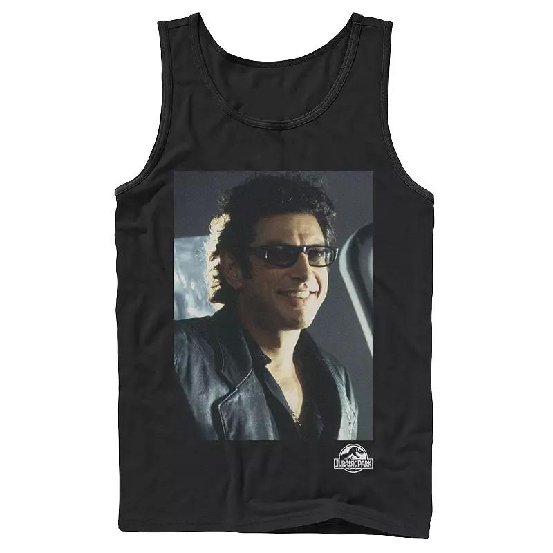 Men's Jurassic Park Goldblum Sly Smile Tank Top,  Product Image