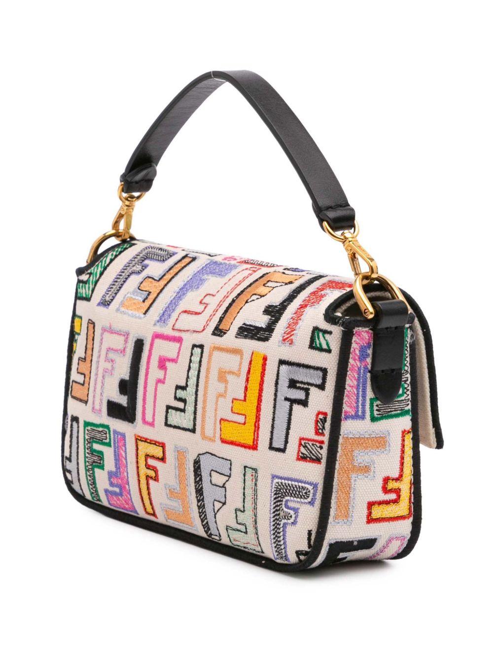 2010-2024 Chinese Valentines Day Mini Zucca Embroidered Canvas Baguette satchel Product Image