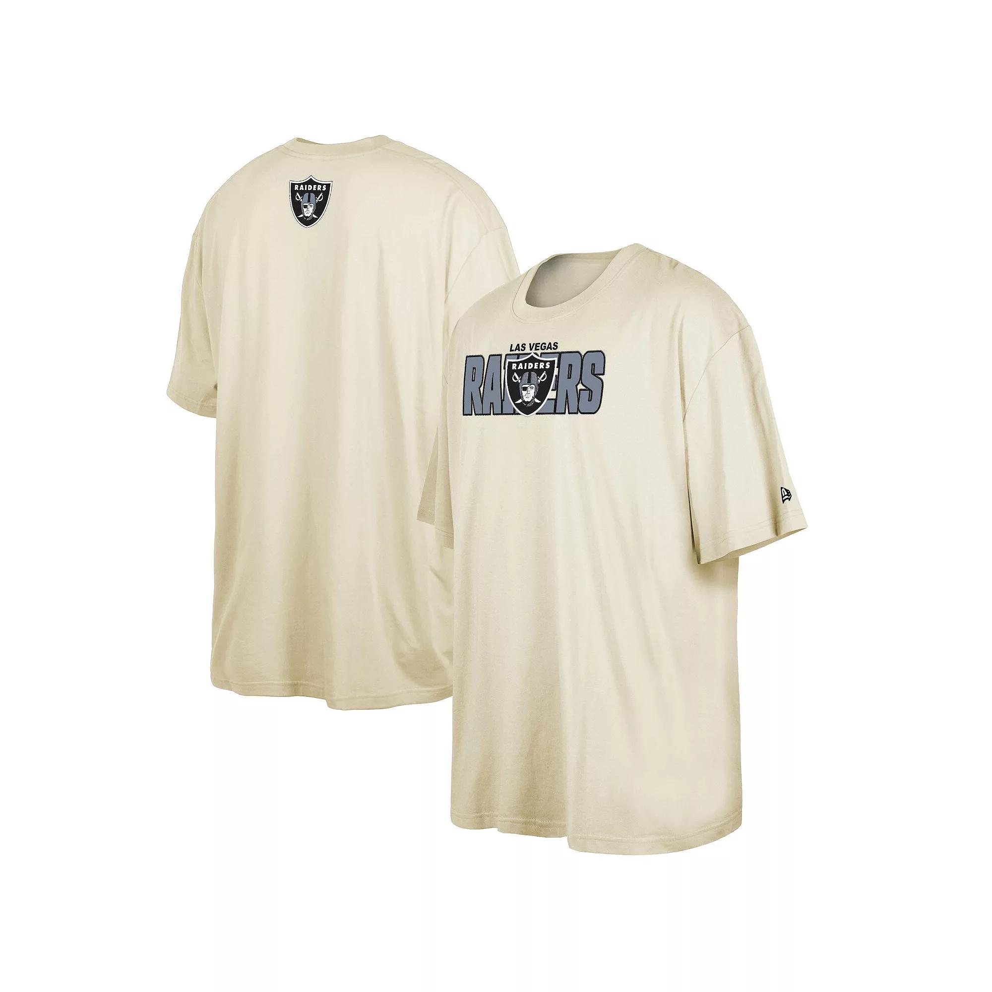 Men's New Era  Cream Las Vegas Raiders 2023 NFL Draft Big & Tall T-Shirt, Size: 2XLT, Lvr Team Product Image