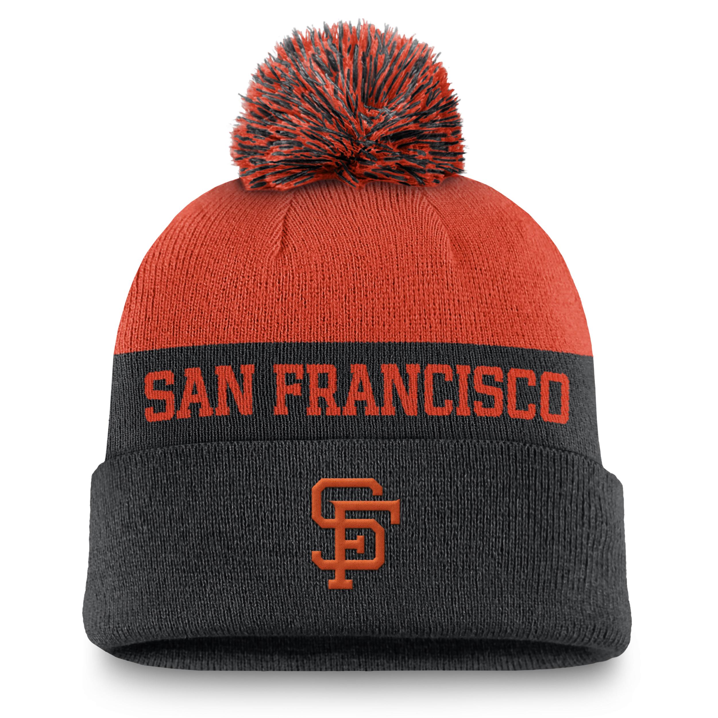 San Francisco Giants Rewind Peak Men's Nike MLB Cuffed Pom Beanie Product Image