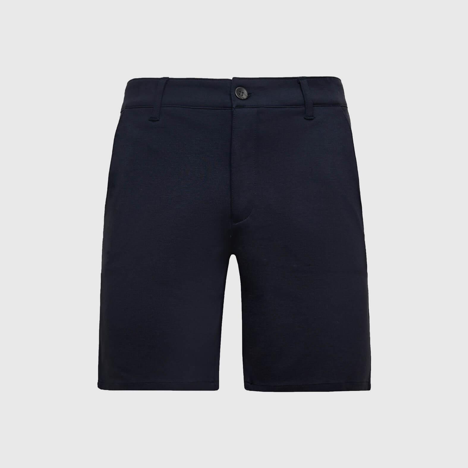 9" Navy Comfort Knit Chino Shorts Product Image