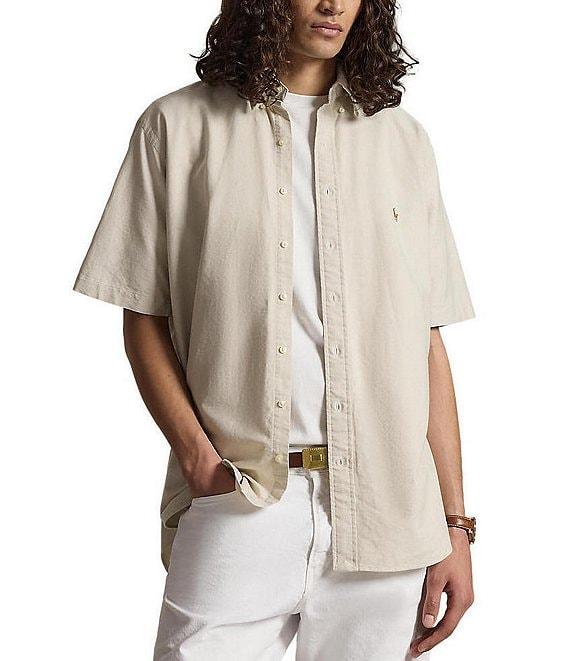 Polo Ralph Lauren Big & Tall Short Sleeve Oxford Woven Shirt Product Image