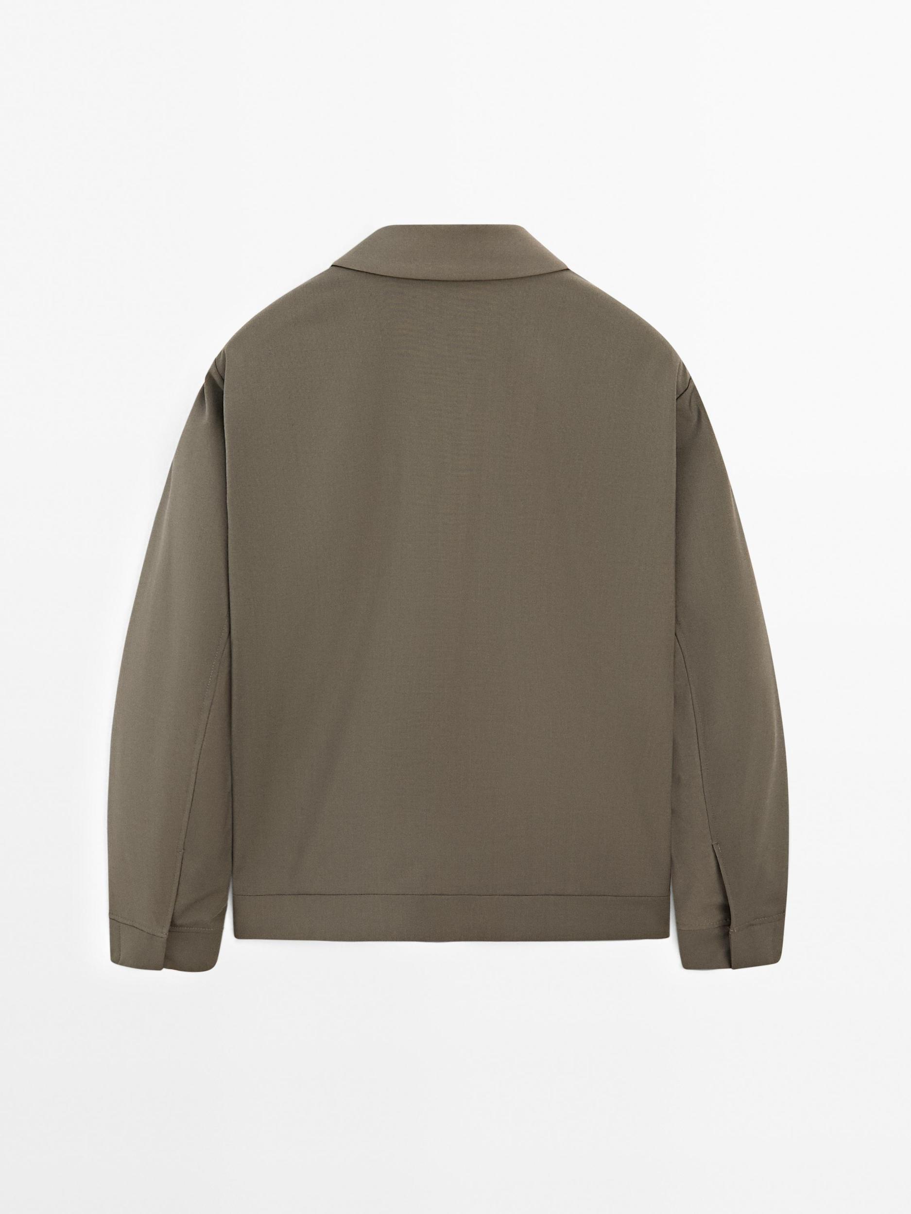 Total look wool blend jacket Product Image