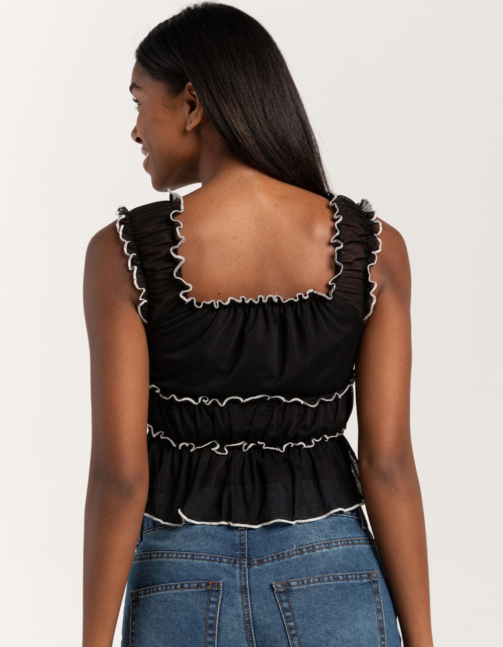 FULL TILT Tier Womens Tank Top - BLACK Product Image