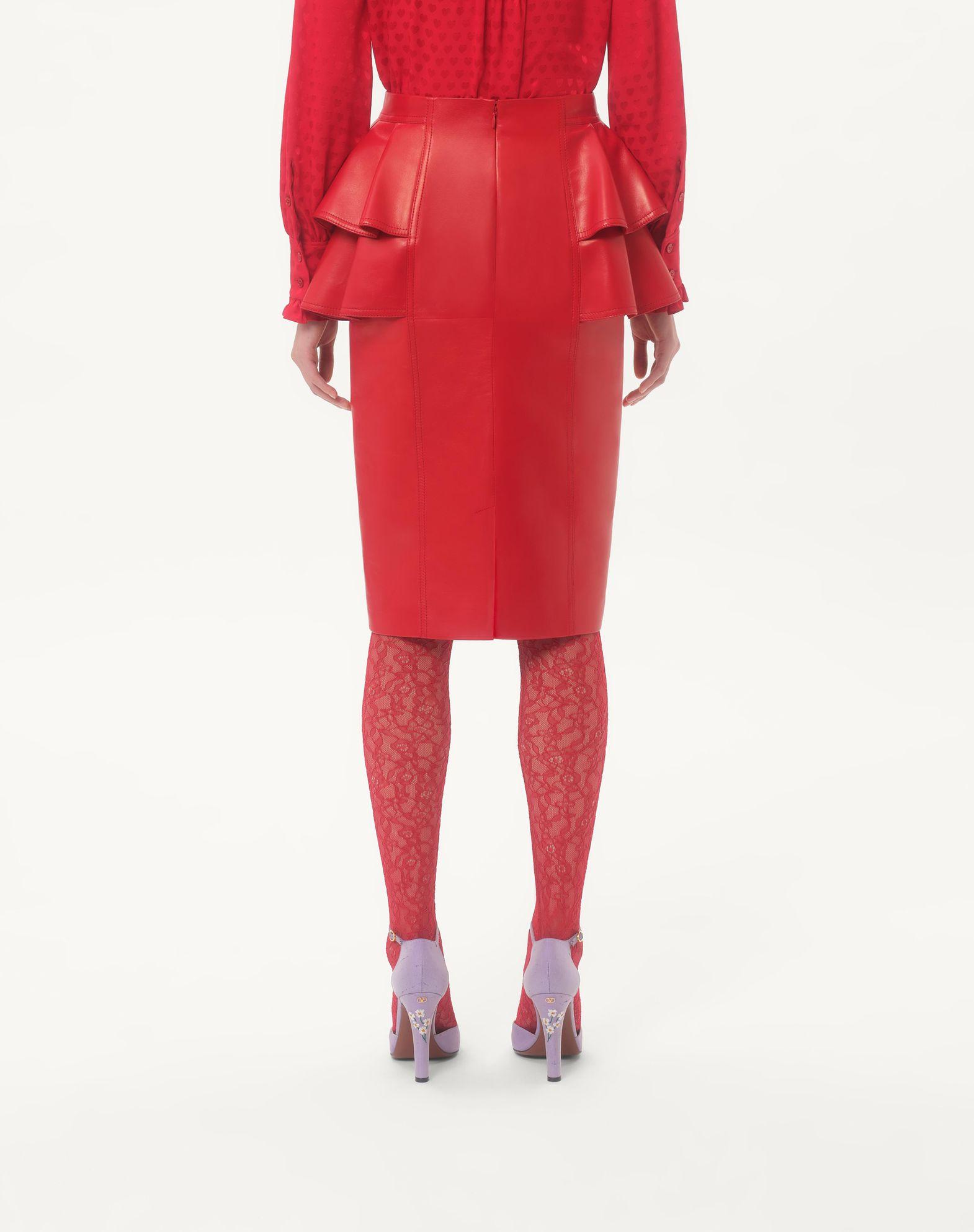 Leather Midi Skirt Product Image