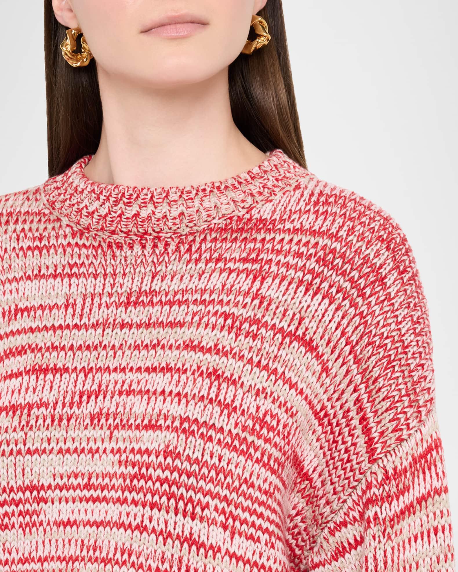 Oversized Crewneck Wool-Bend Sweater Product Image